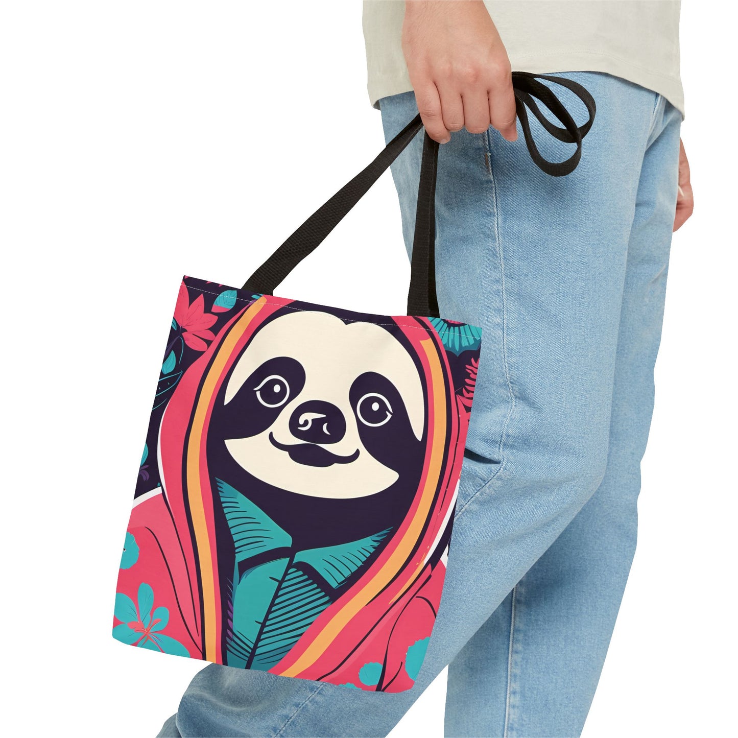 Hoodie Sloth Tote Bag
