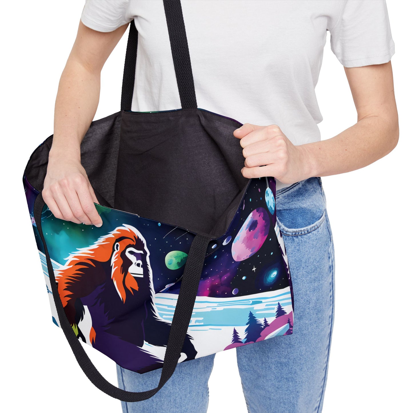Starry Sasquatch Tote Bag