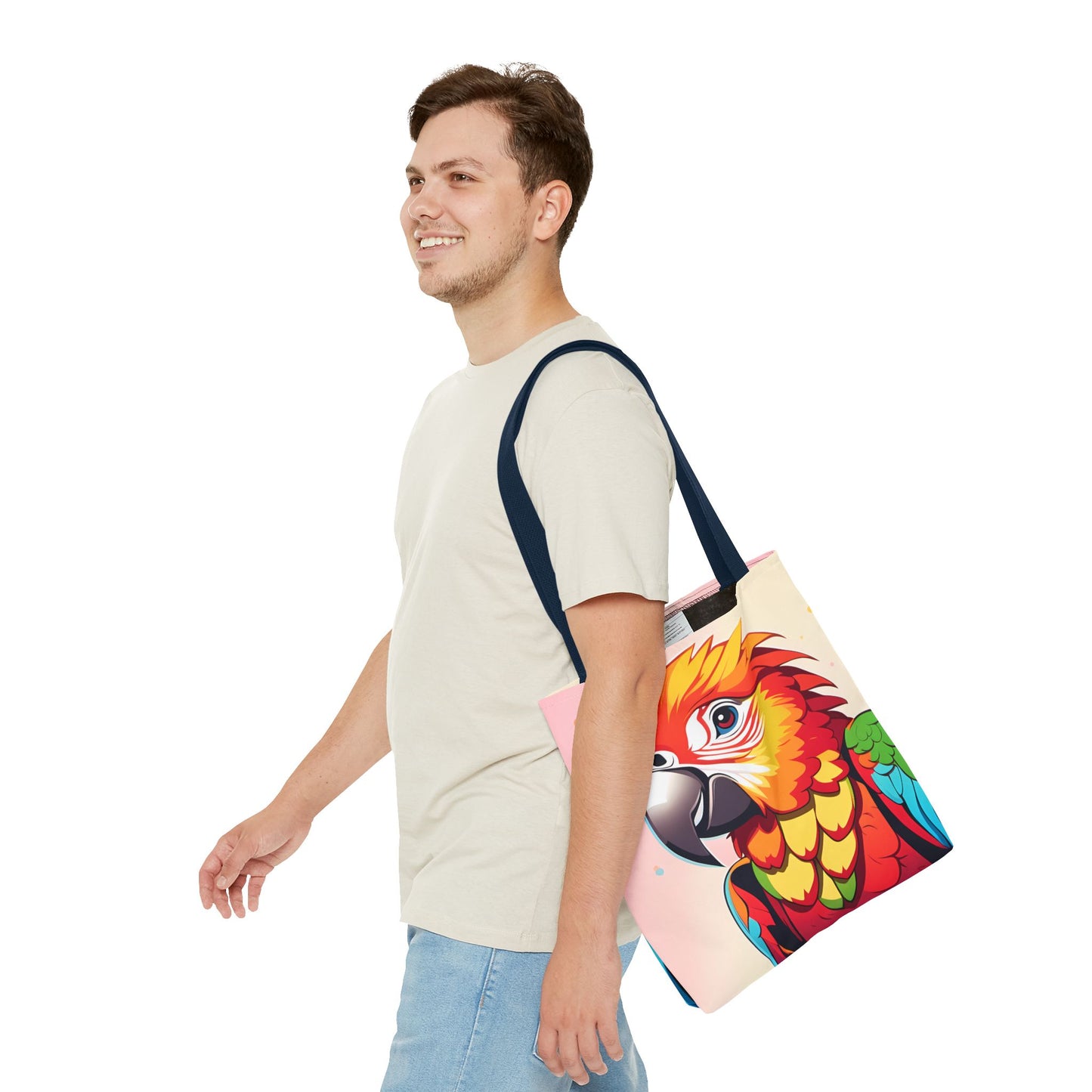 Pretty Parrot Print Tote Bag
