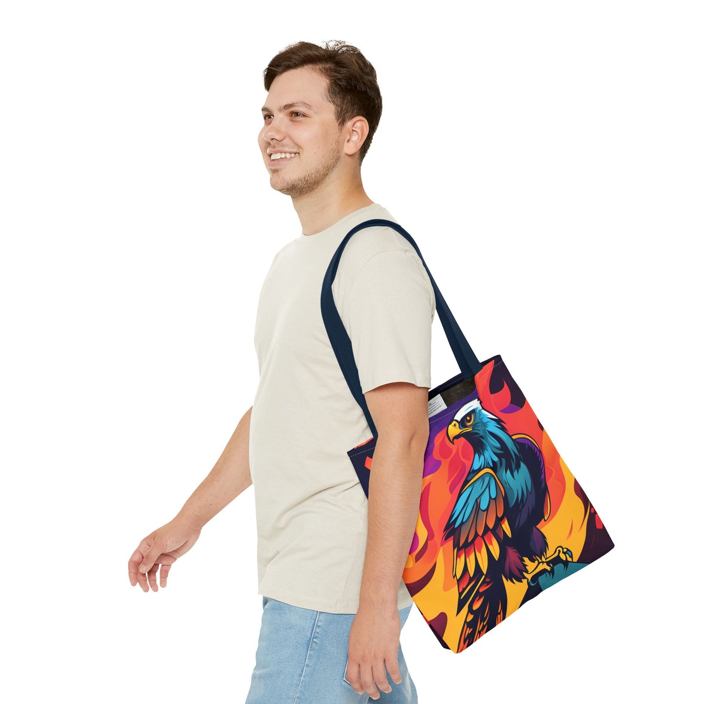 Bold Eagle Fire Tote Bag