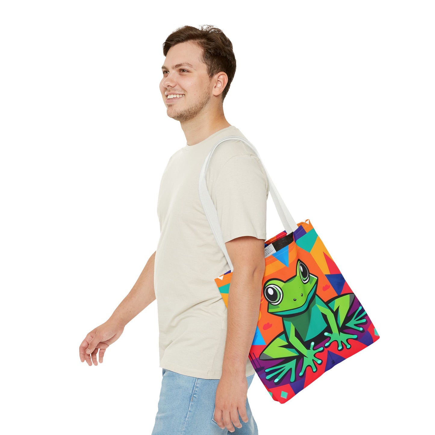 Vibrant Tree Frog Tote Bag