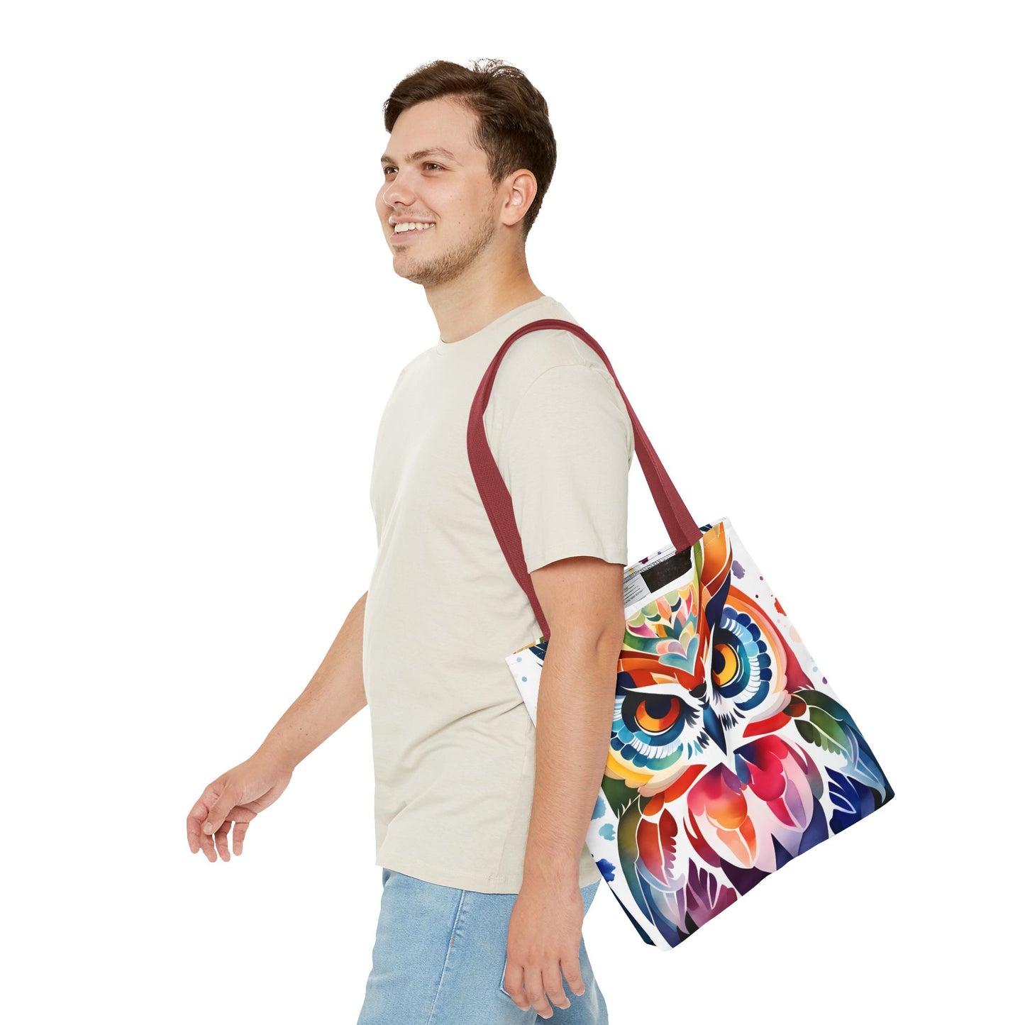 Artistic Owl Tote Bag