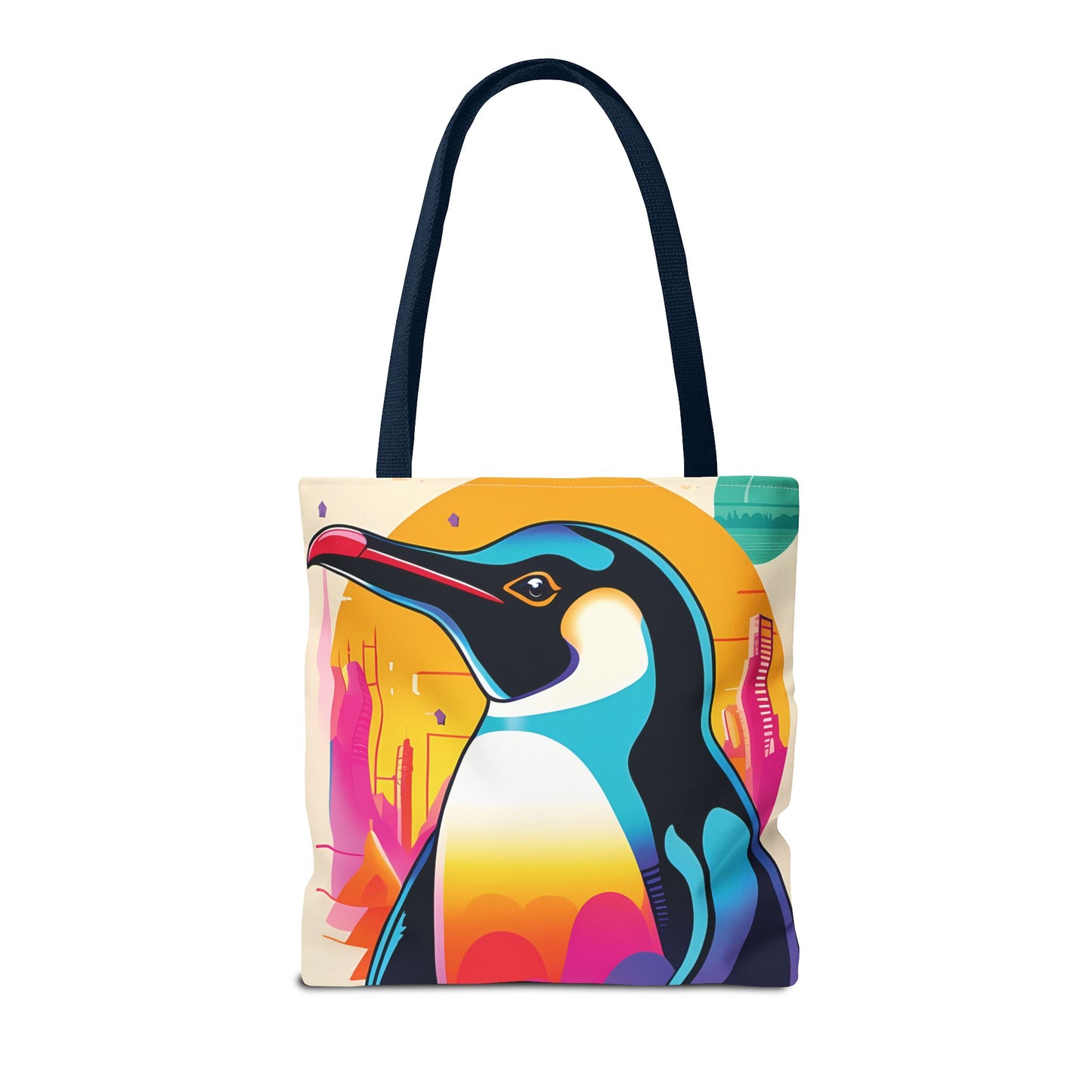 Penguin Cityscape Tote Bag