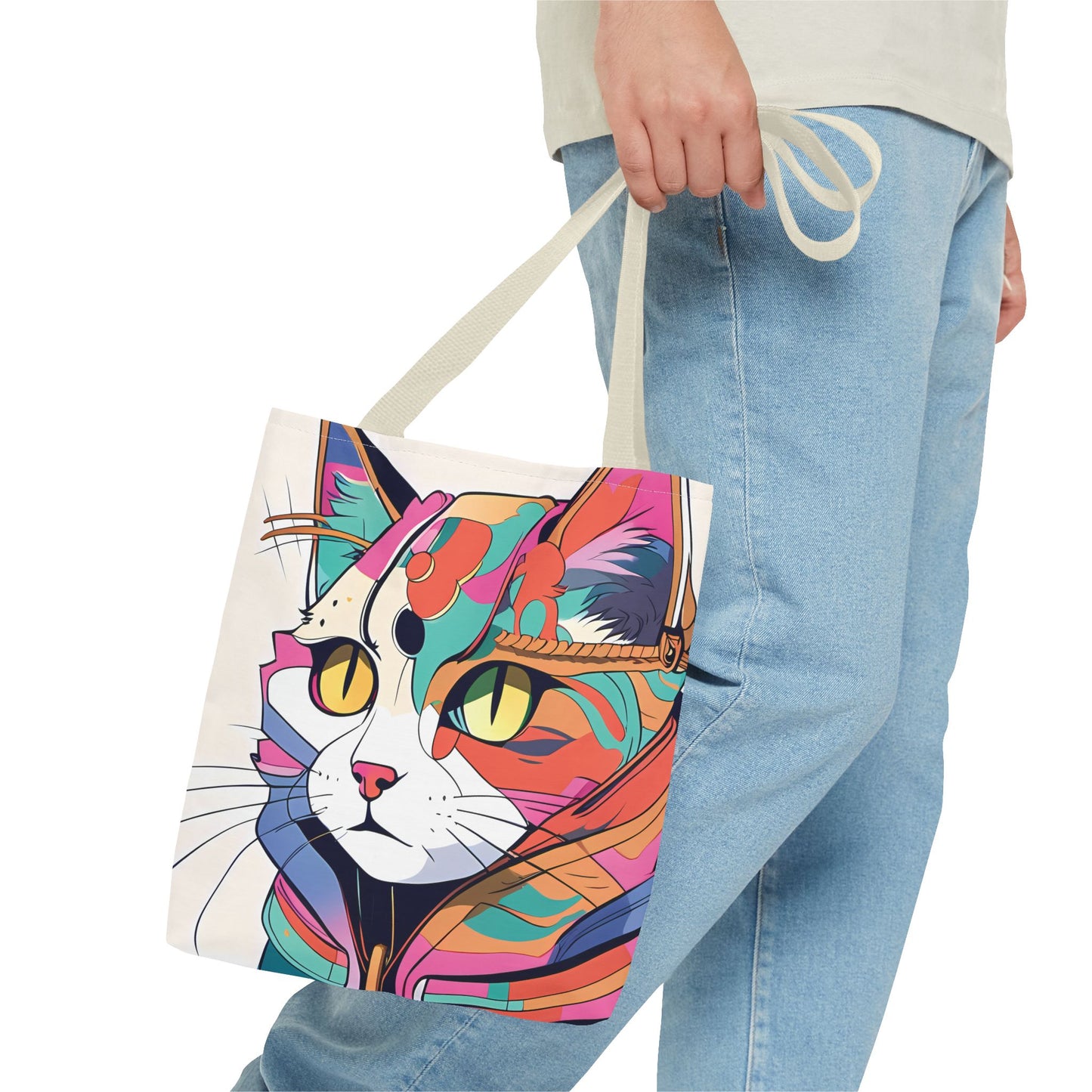 Abstract Feline Fantasy Tote Bag