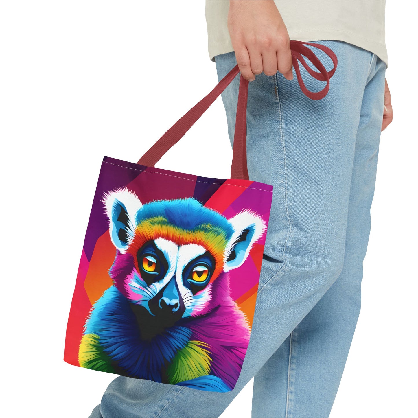 Psychedelic Lemur Tote Bag