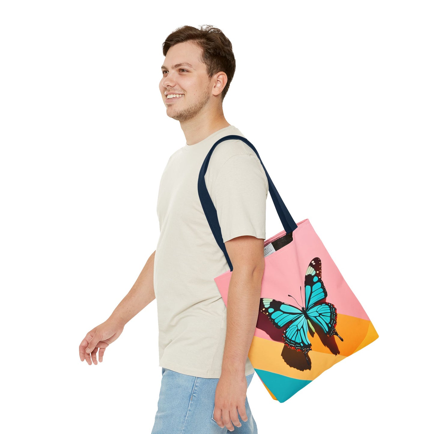 Blue Butterfly Tote Bag