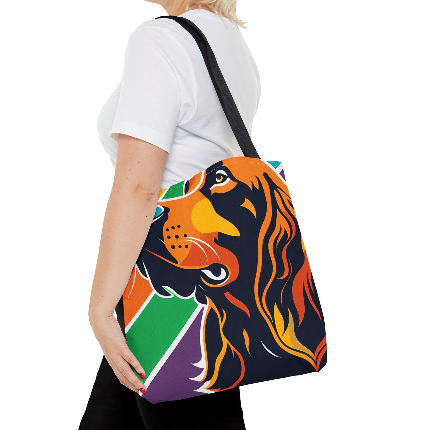 Colorful Irish Setter Tote Bag