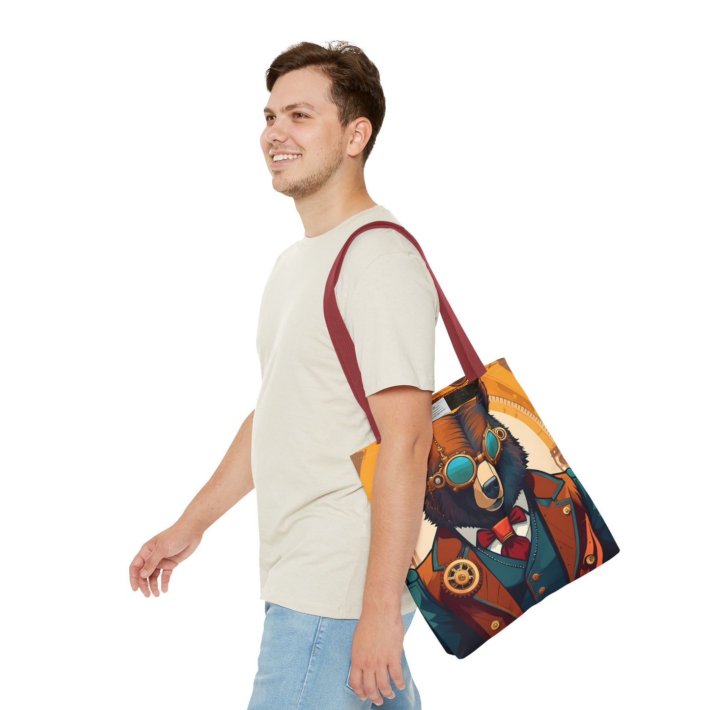 Steampunk Bear Tote Bag