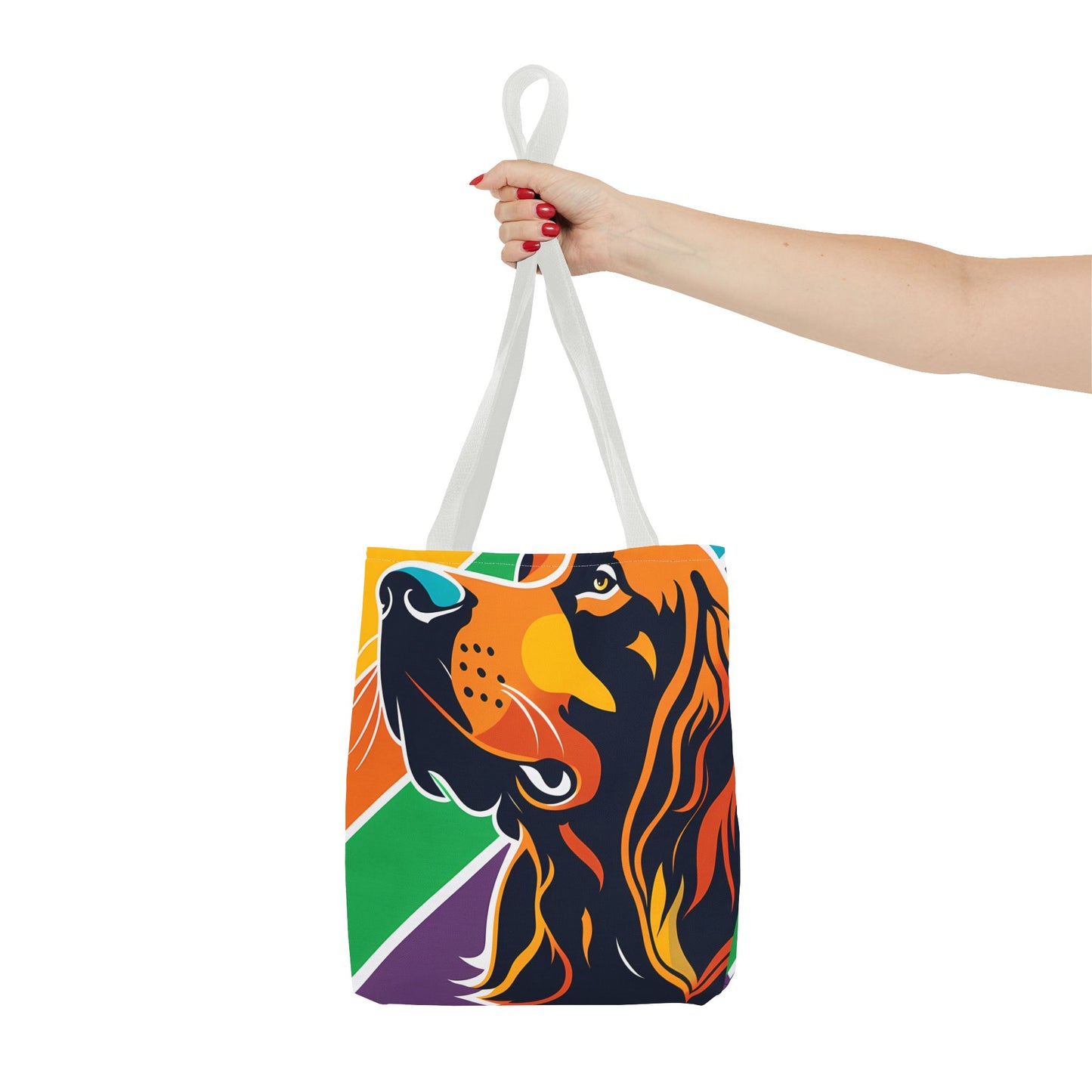 Colorful Irish Setter Tote Bag
