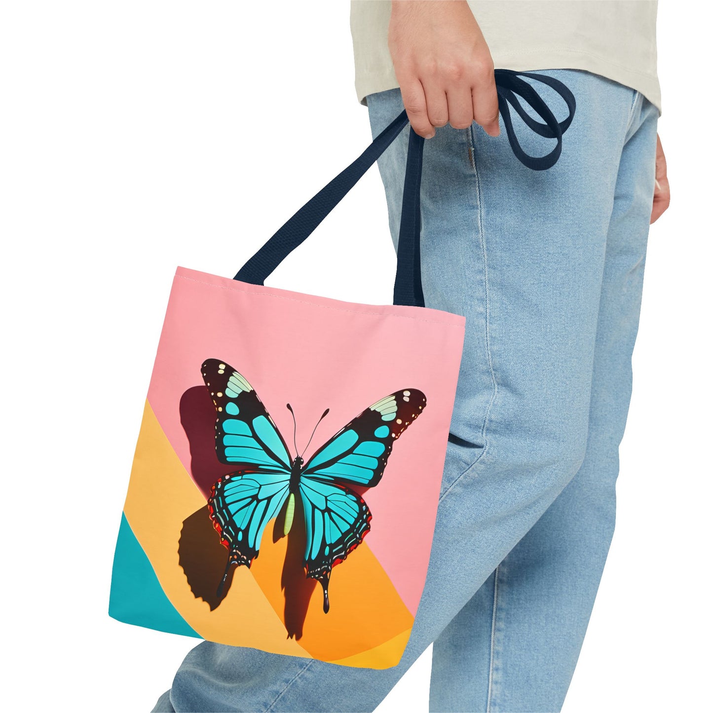 Blue Butterfly Tote Bag