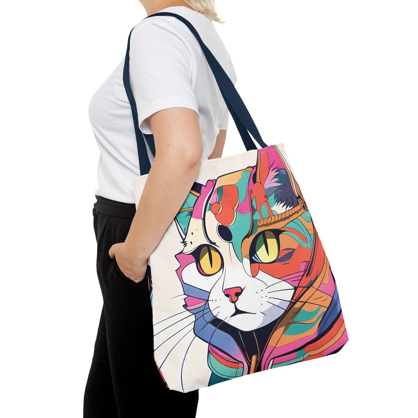 Abstract Feline Fantasy Tote Bag