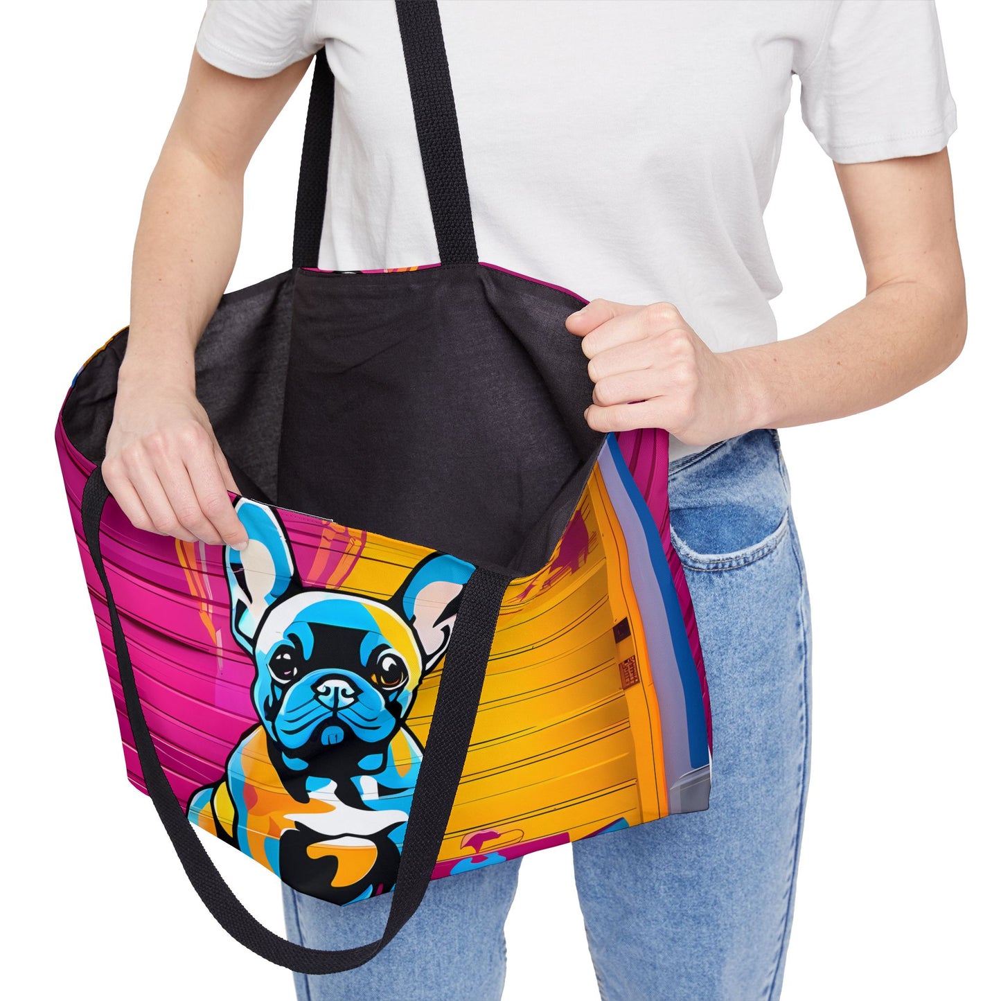 Graffiti French Bulldog Tote Bag