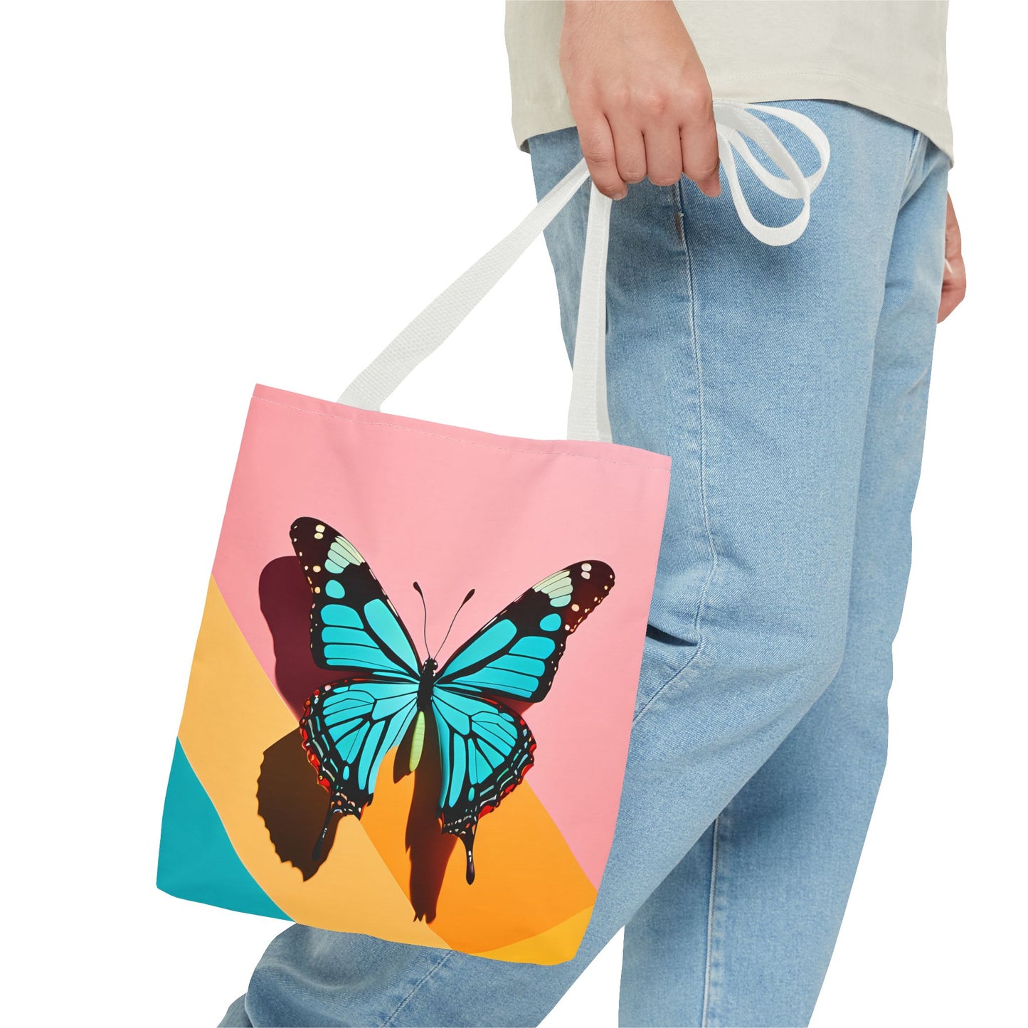 Blue Butterfly Tote Bag