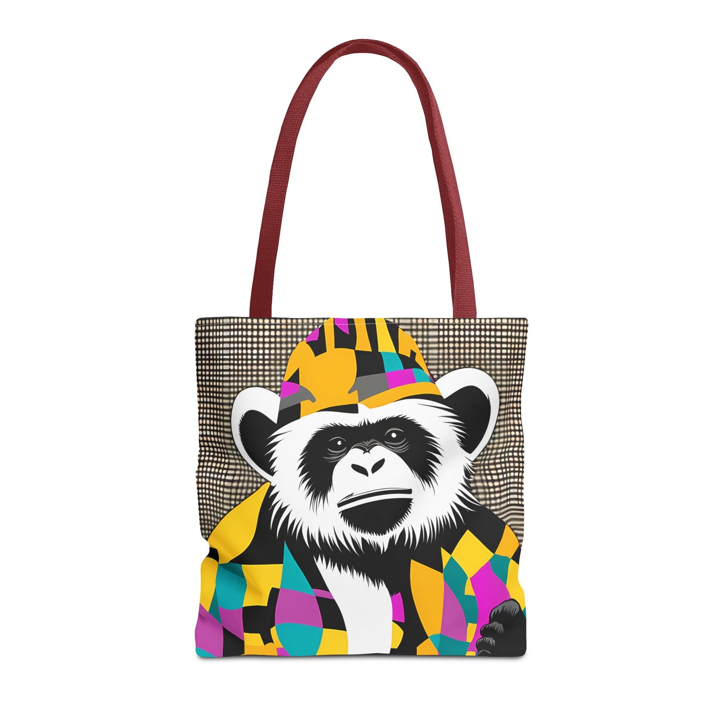 Geometric Monkey Tote Bag