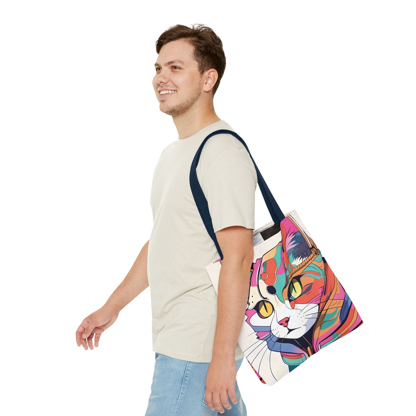 Abstract Feline Fantasy Tote Bag