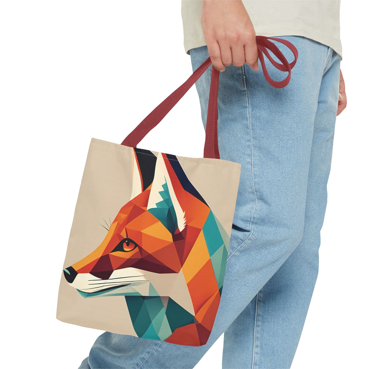 Geometric Fox Tote Bag