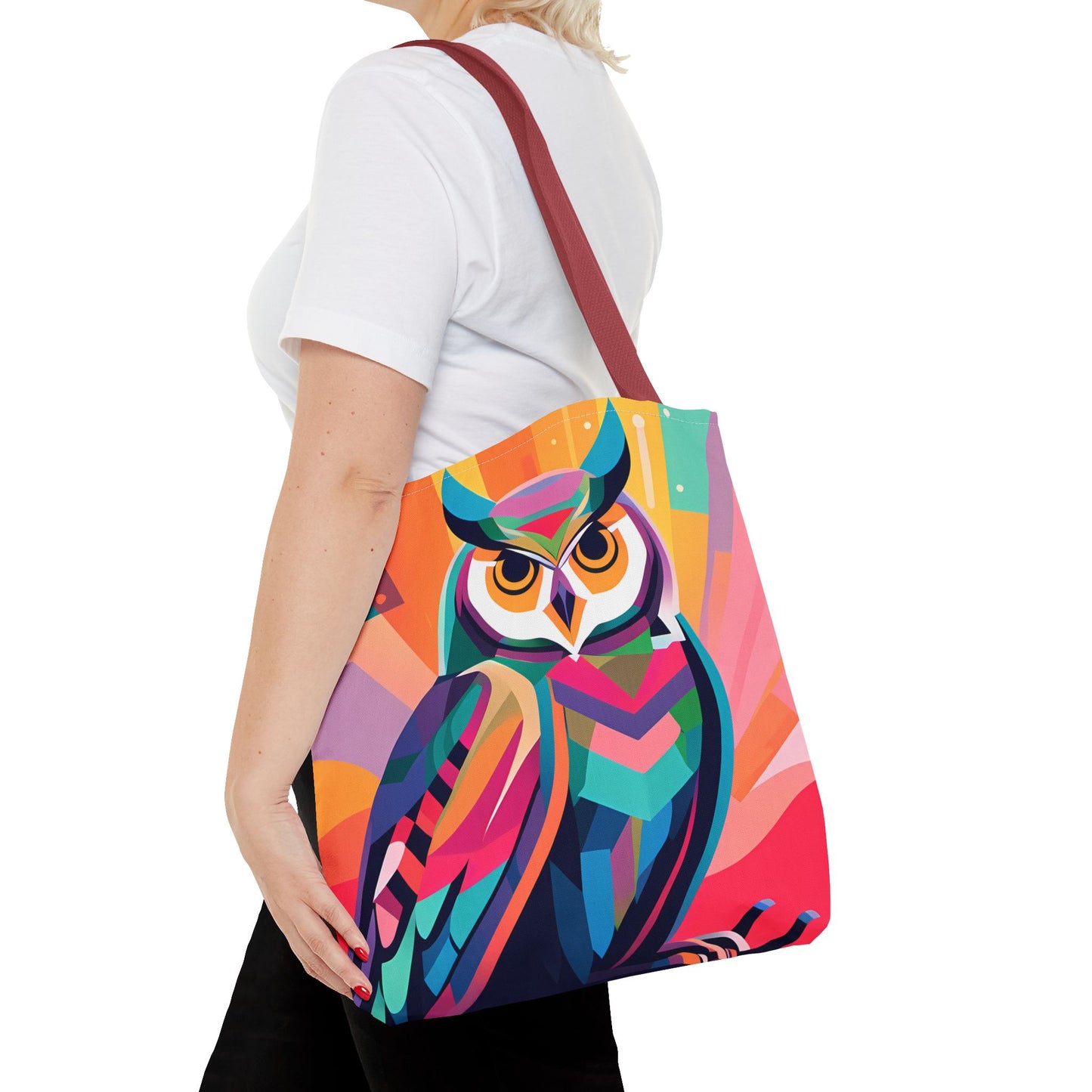 Abstract Owl Tote Bag