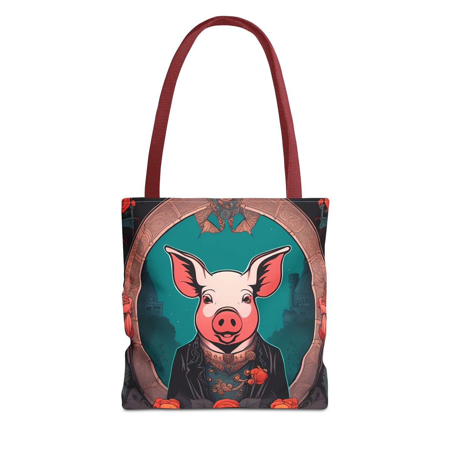 Charming Victorian Pig Tote Bag