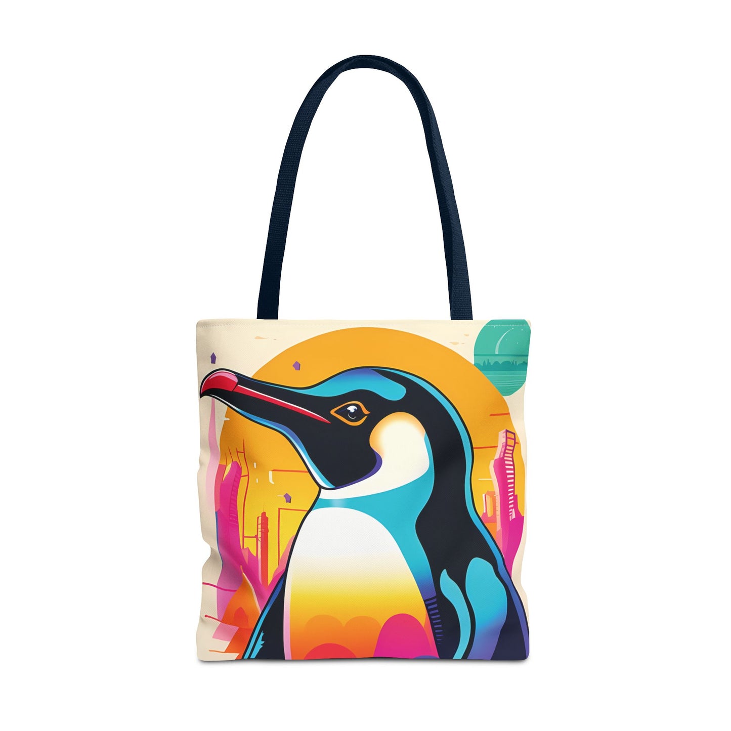 Penguin Cityscape Tote Bag