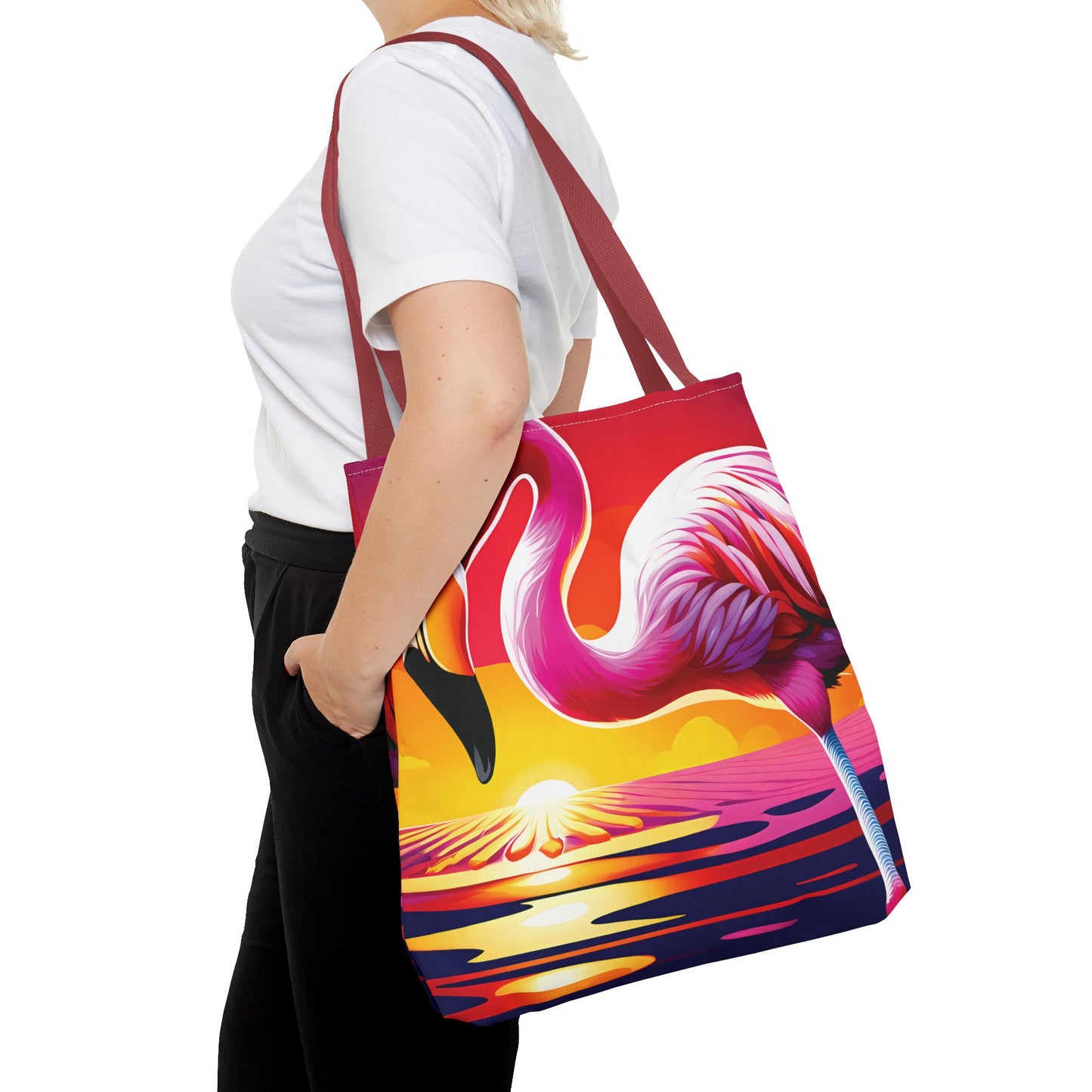 Sunset Flamingo Tote Bag