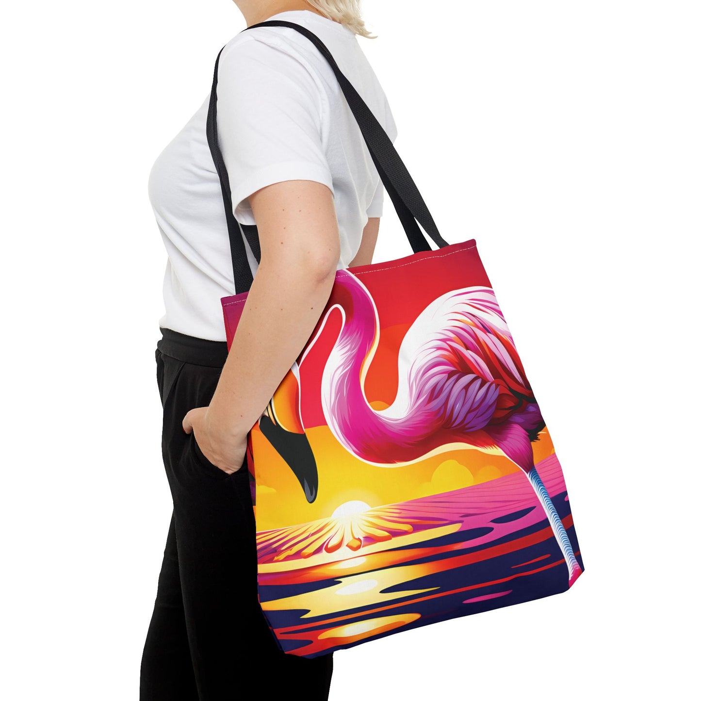 Sunset Flamingo Tote Bag