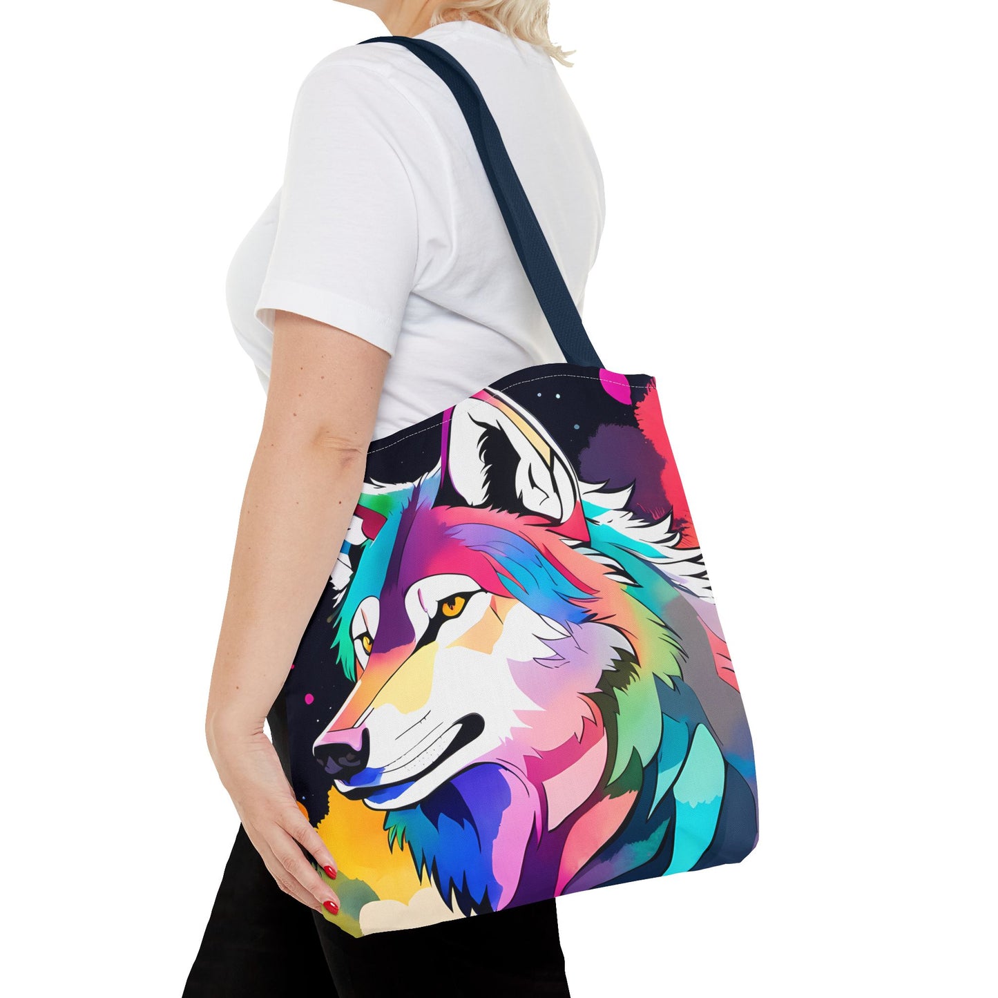 Cosmic Wolf Tote Bag