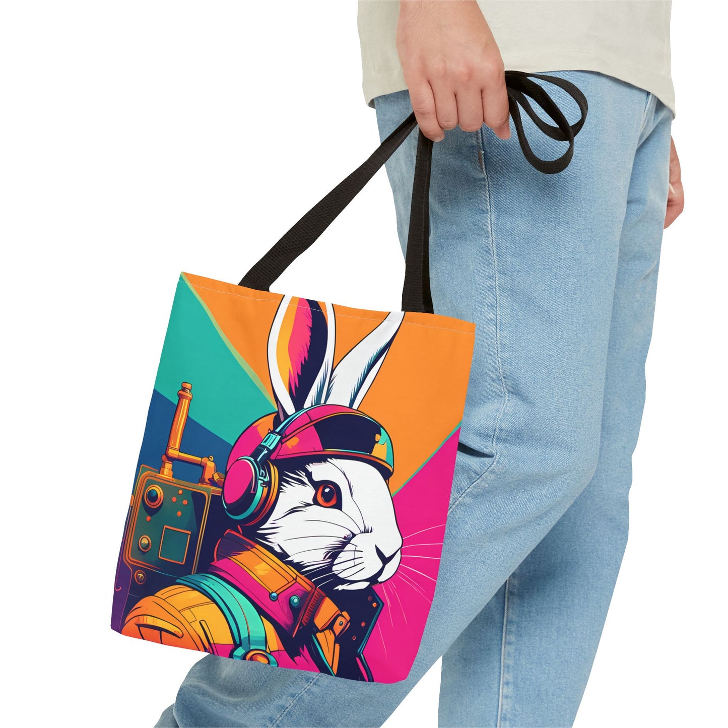 Teslapunk Rabbit Tote Bag