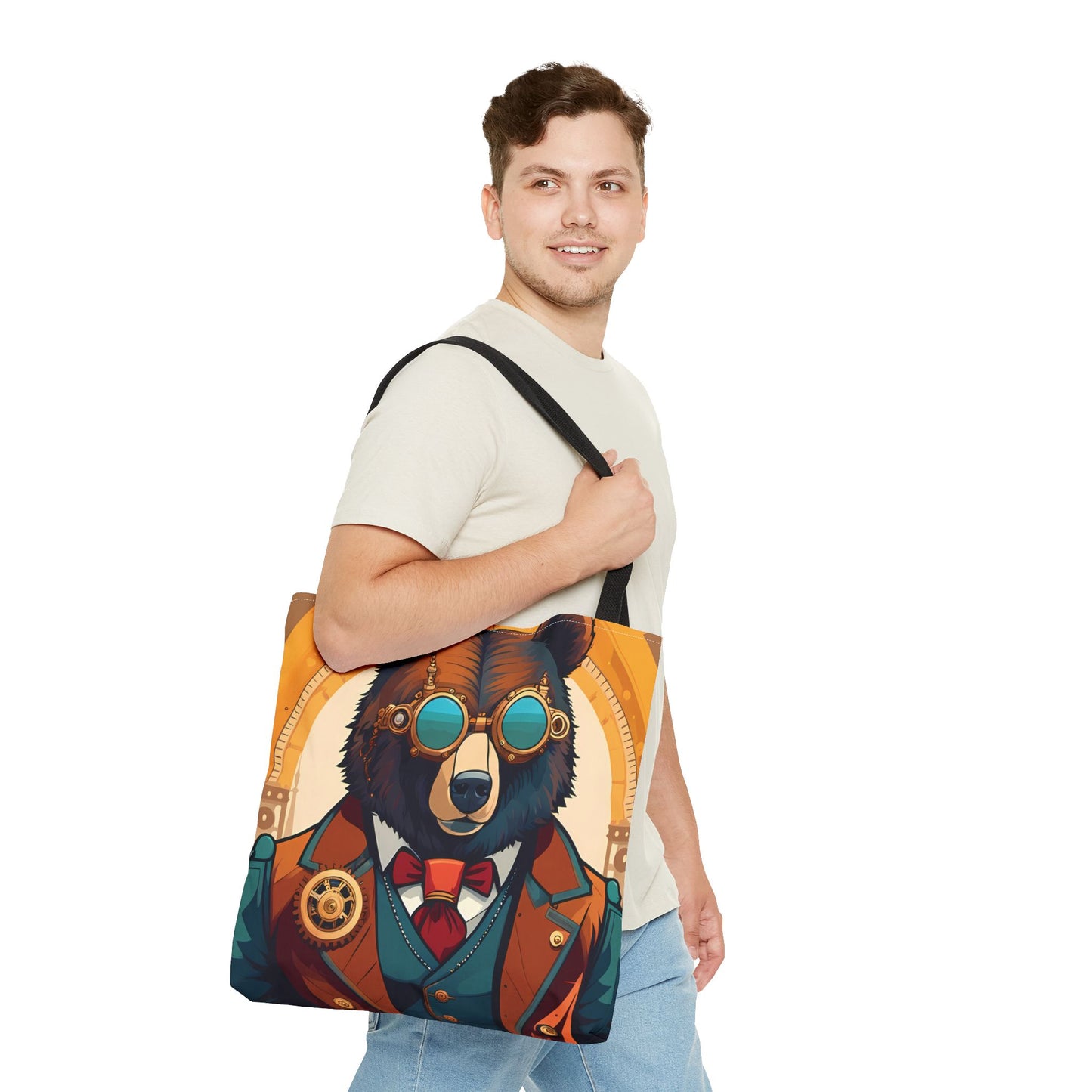 Steampunk Bear Tote Bag