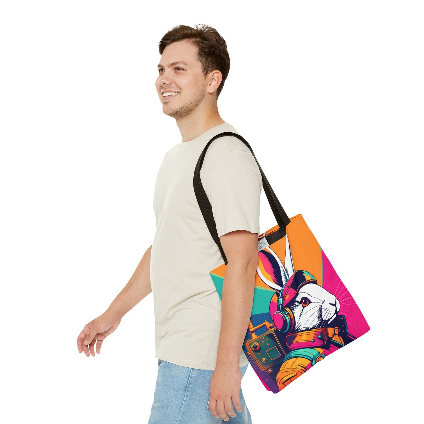 Teslapunk Rabbit Tote Bag