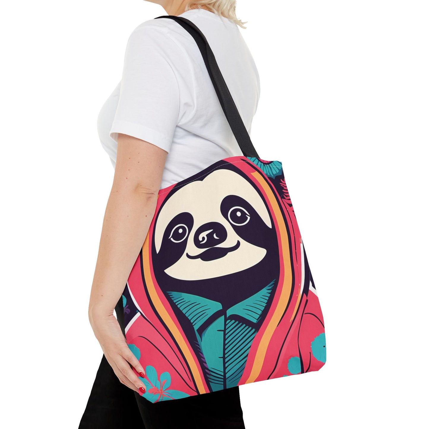 Hoodie Sloth Tote Bag
