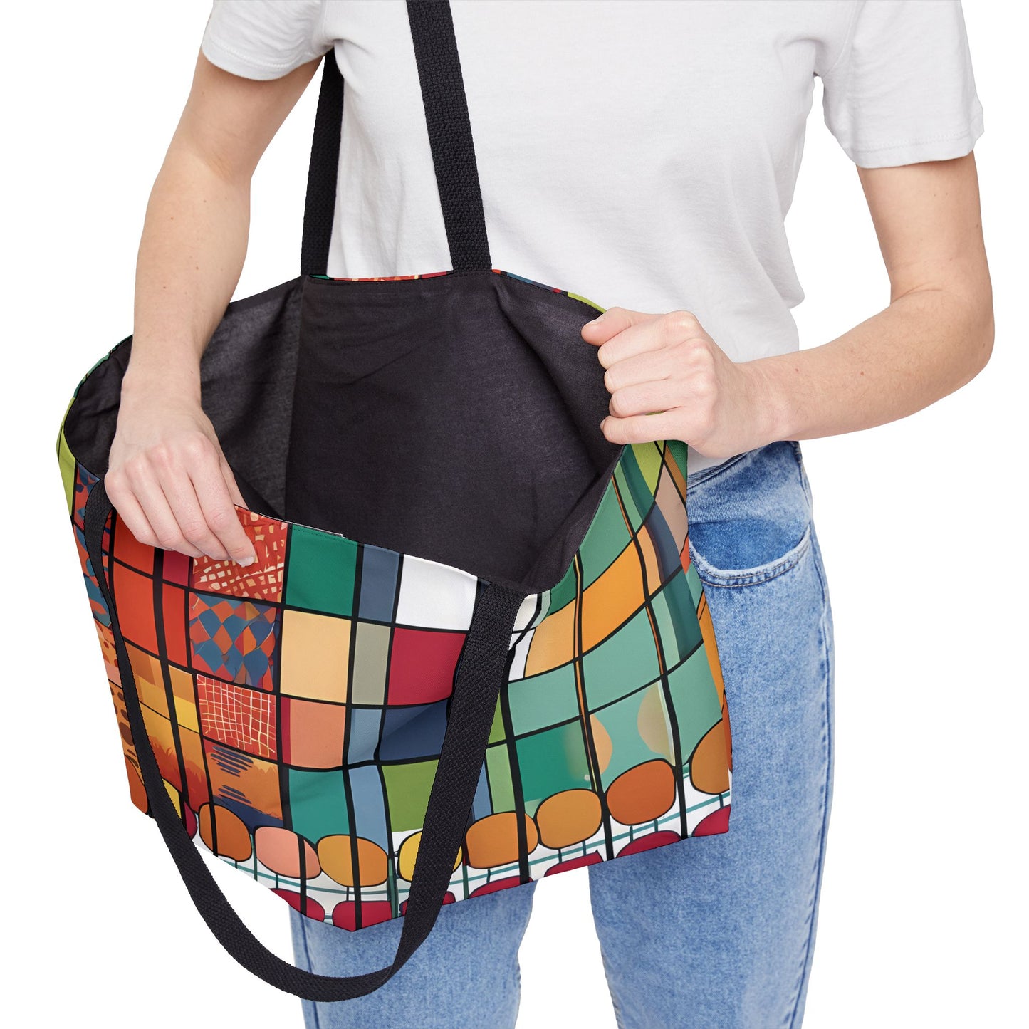 Abstract Geometric Patterns Tote Bag