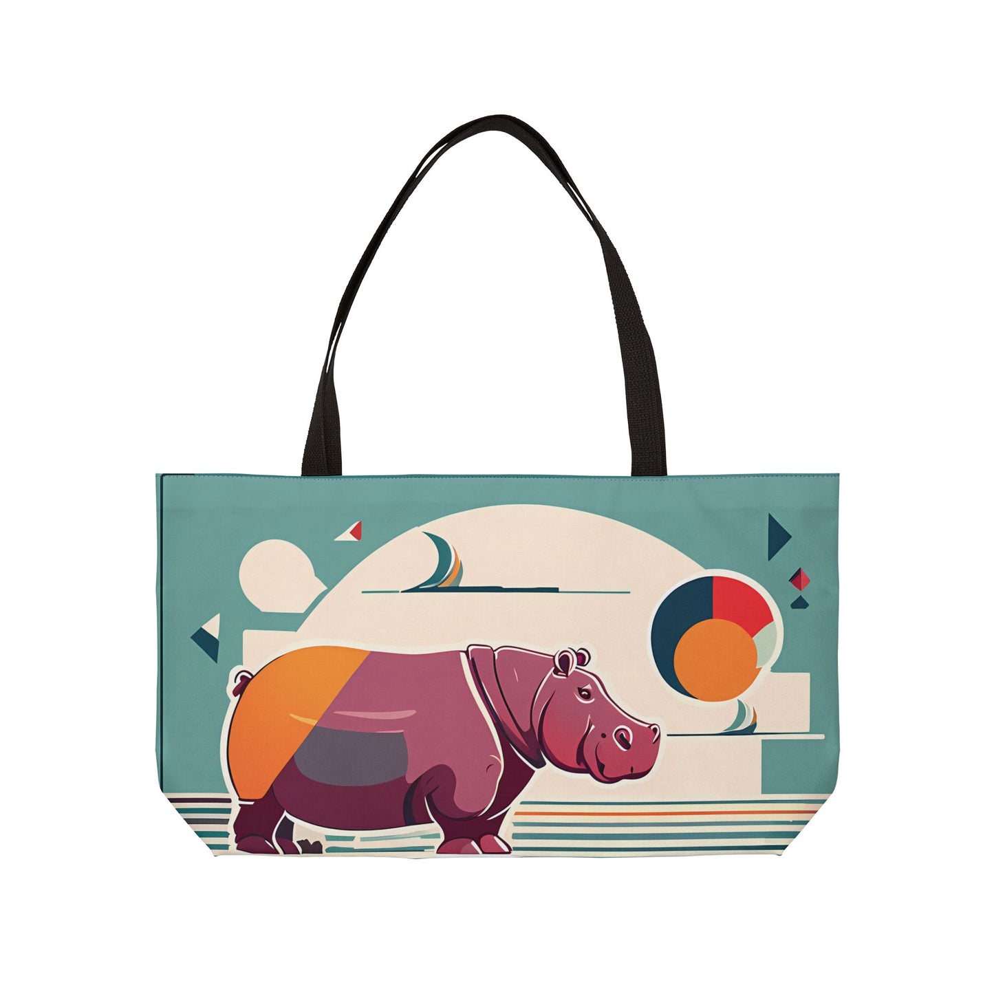 Abstract Hippo Tote Bag