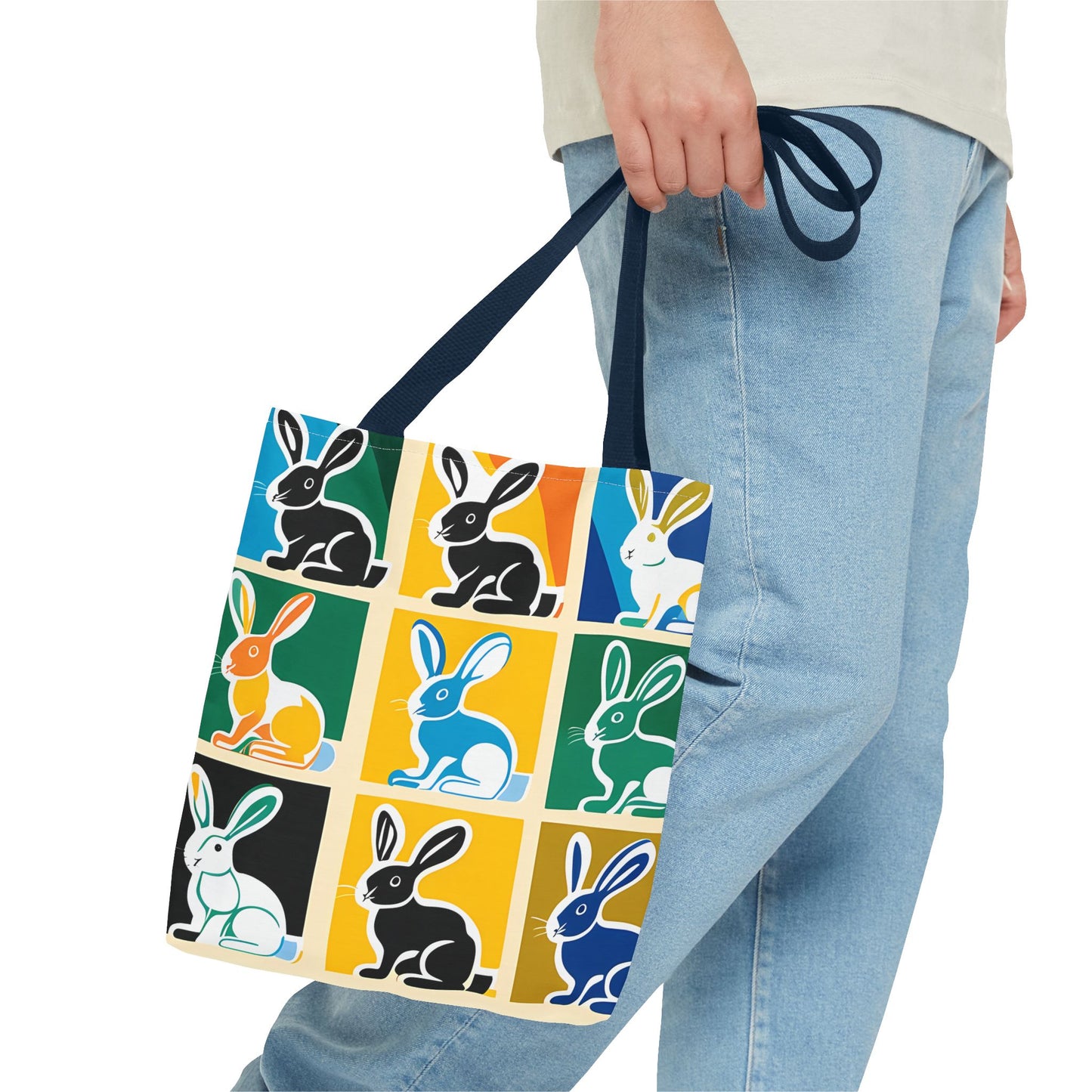 Rabbit Patchwork Tote Bag
