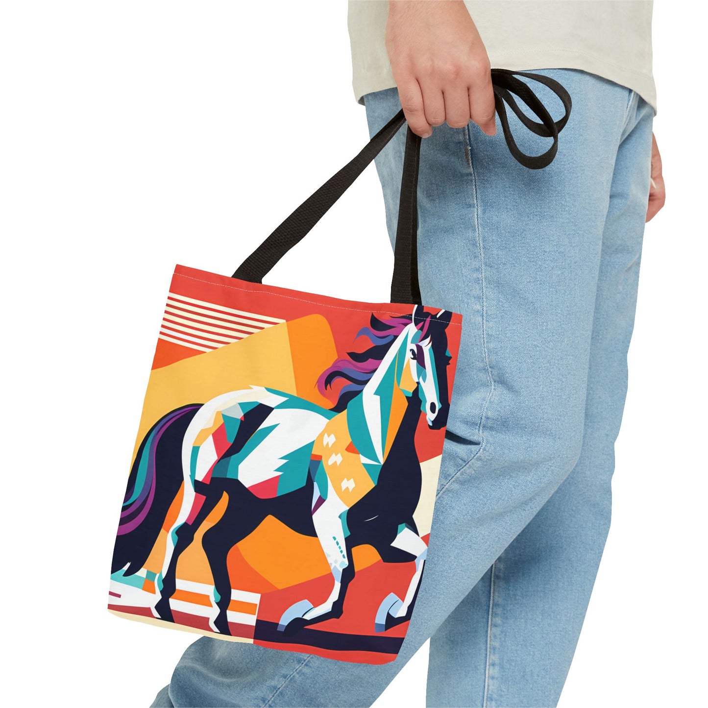 Retro Horse Tote Bag