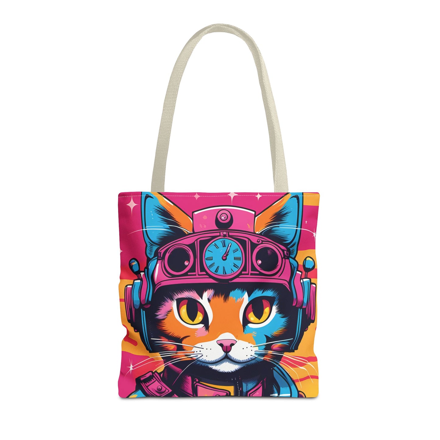 Futuristic Cat Tote Bag