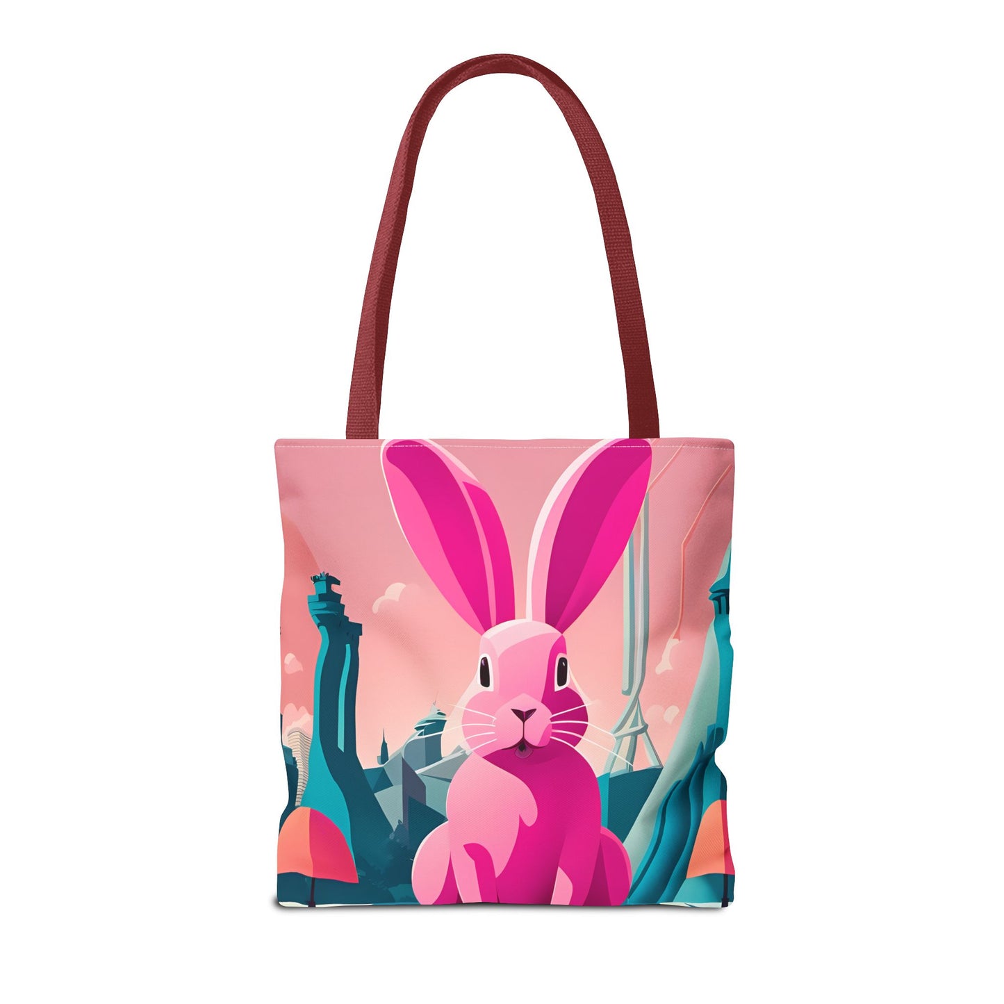 Urban Pink Rabbit Tote Bag