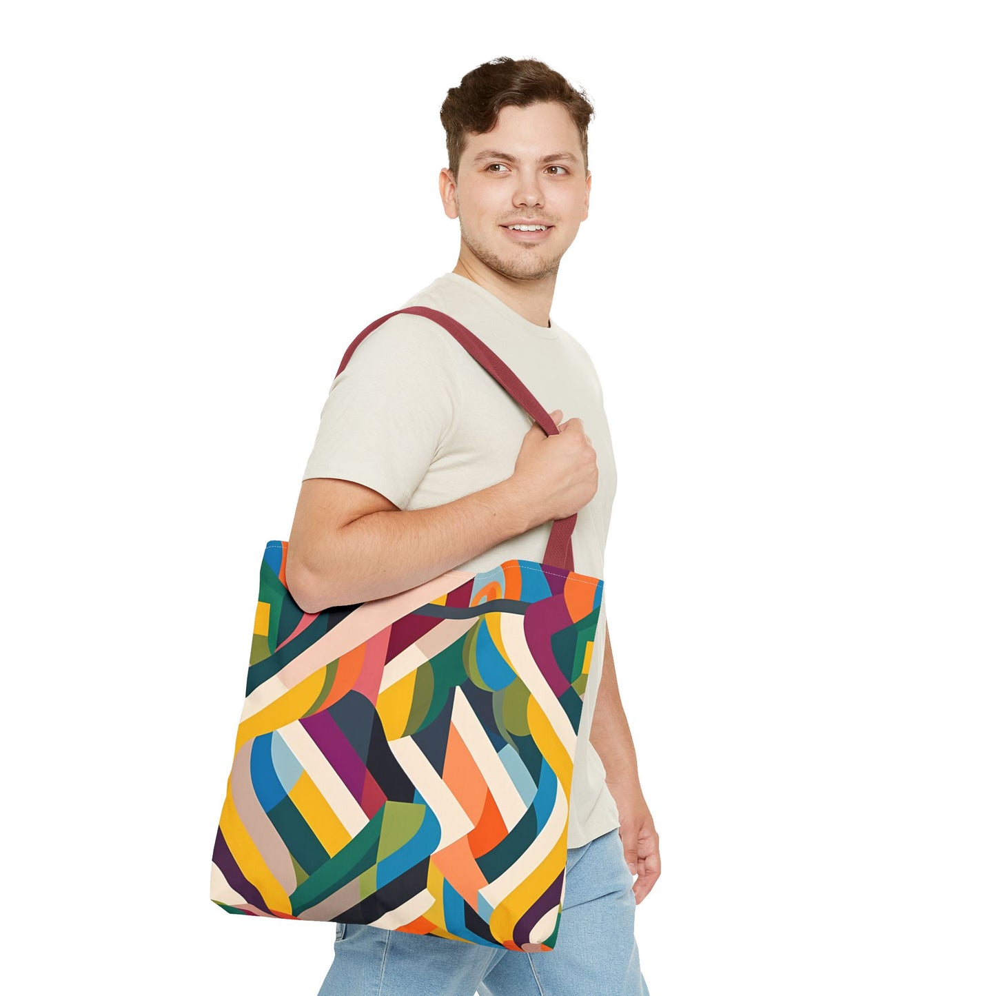 Abstract Ribbons Tote Bag