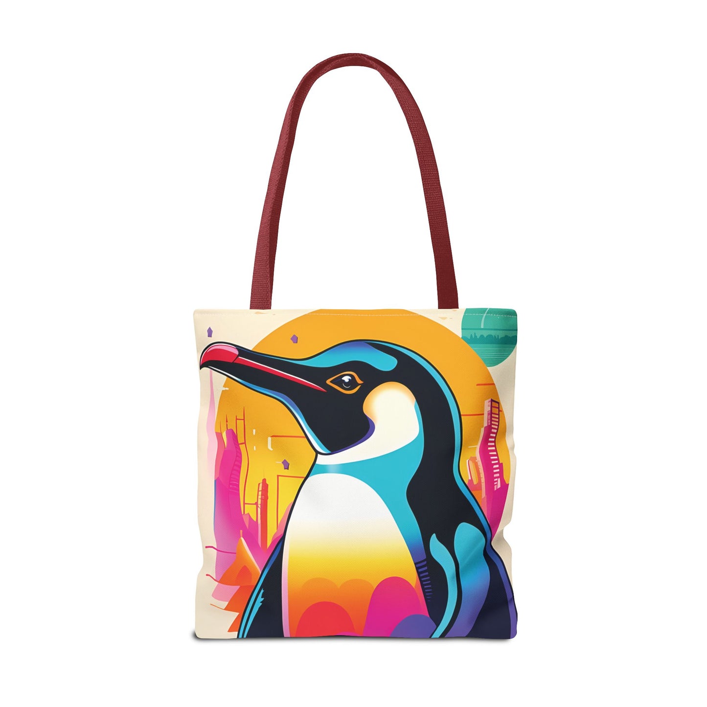 Penguin Cityscape Tote Bag