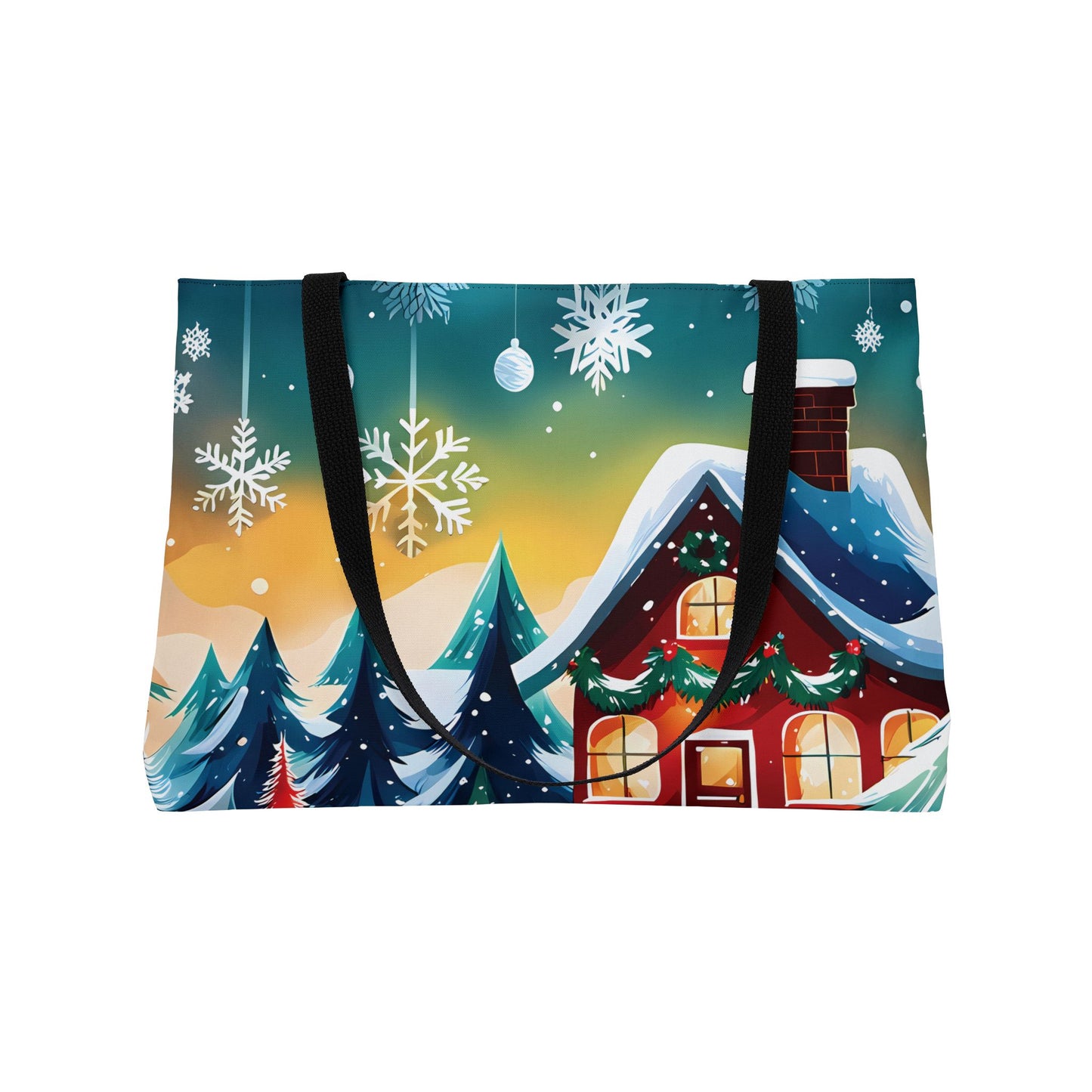 Christmas Cabin Wonderland Tote Bag