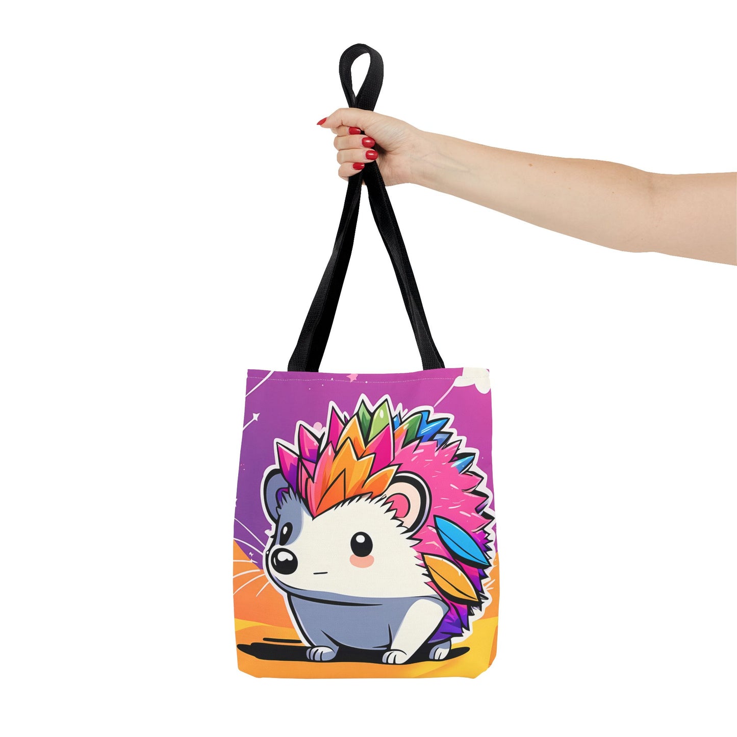 Rainbow Hedgehog Tote Bag