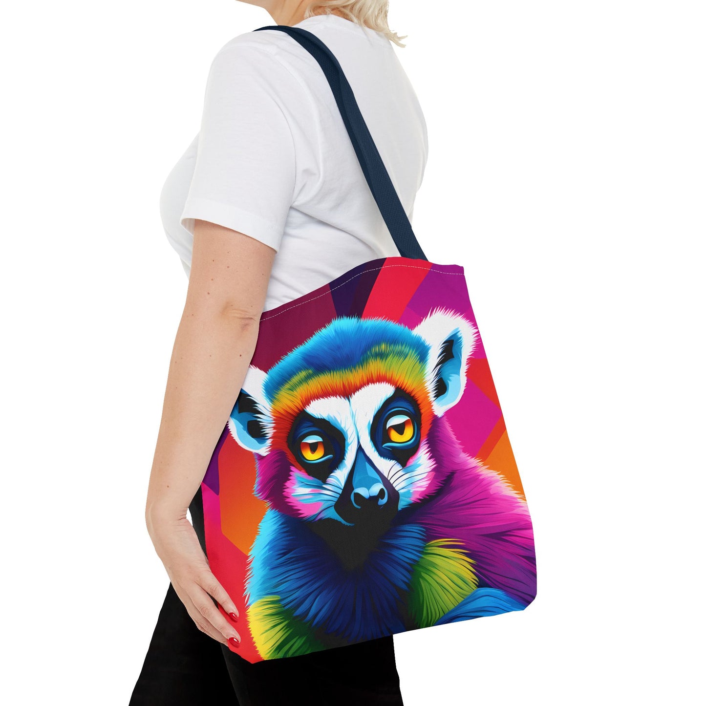 Psychedelic Lemur Tote Bag