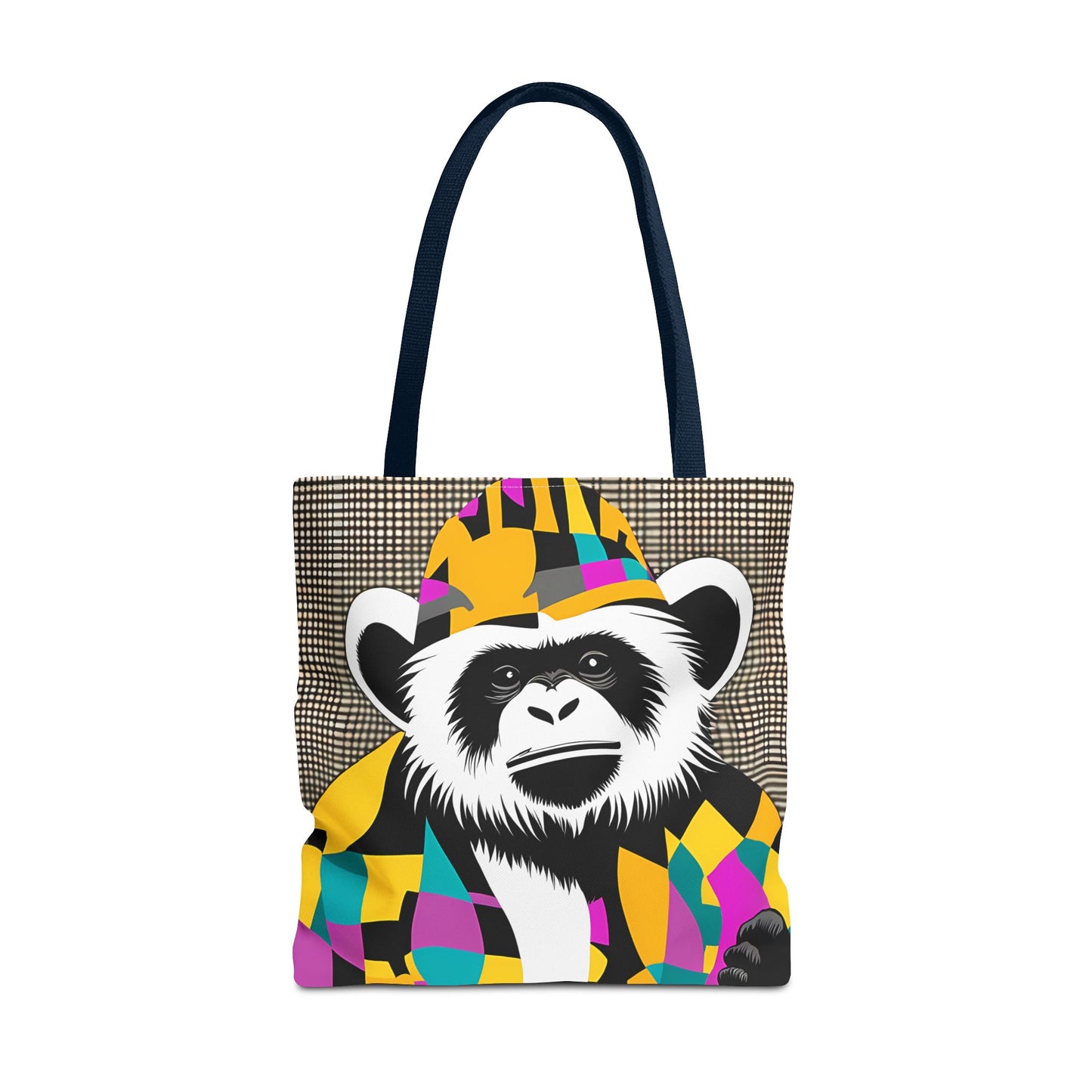 Geometric Monkey Tote Bag