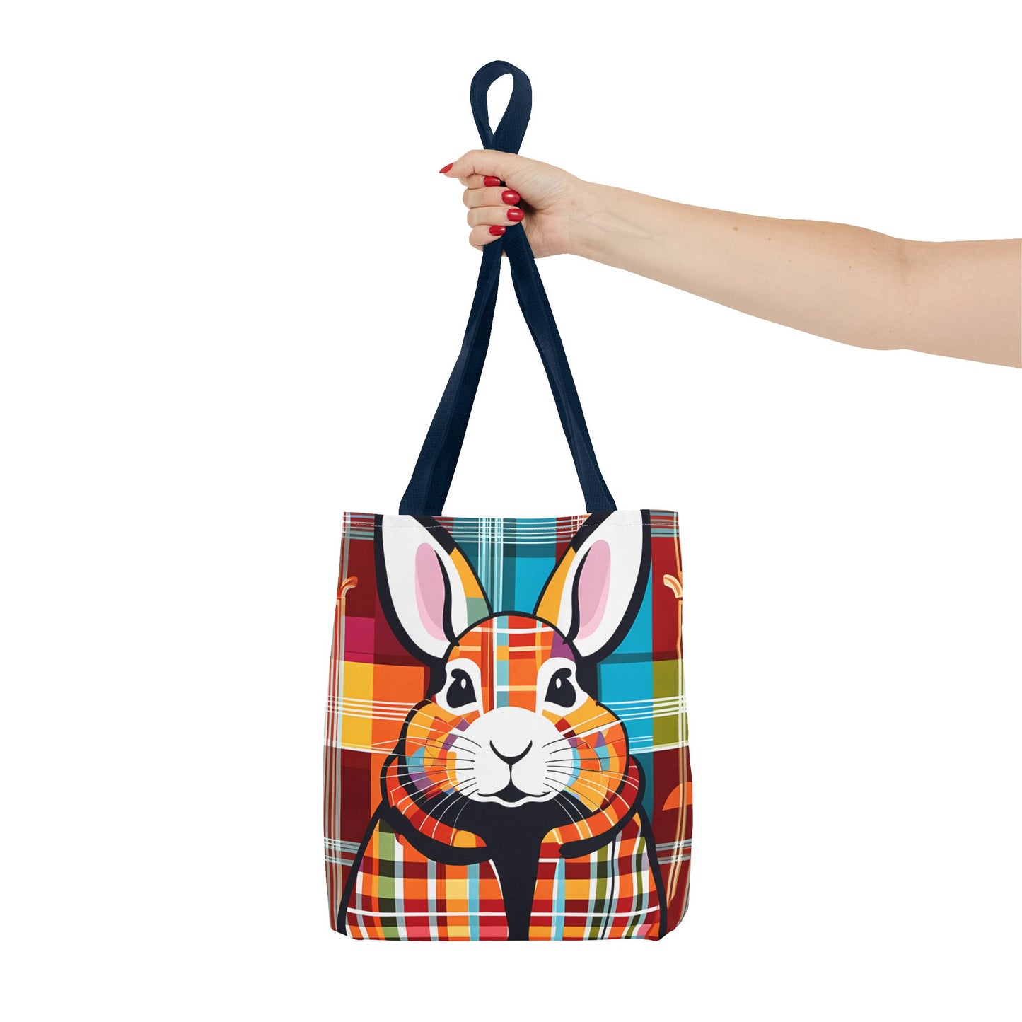 Plaid Bunny Tote Bag