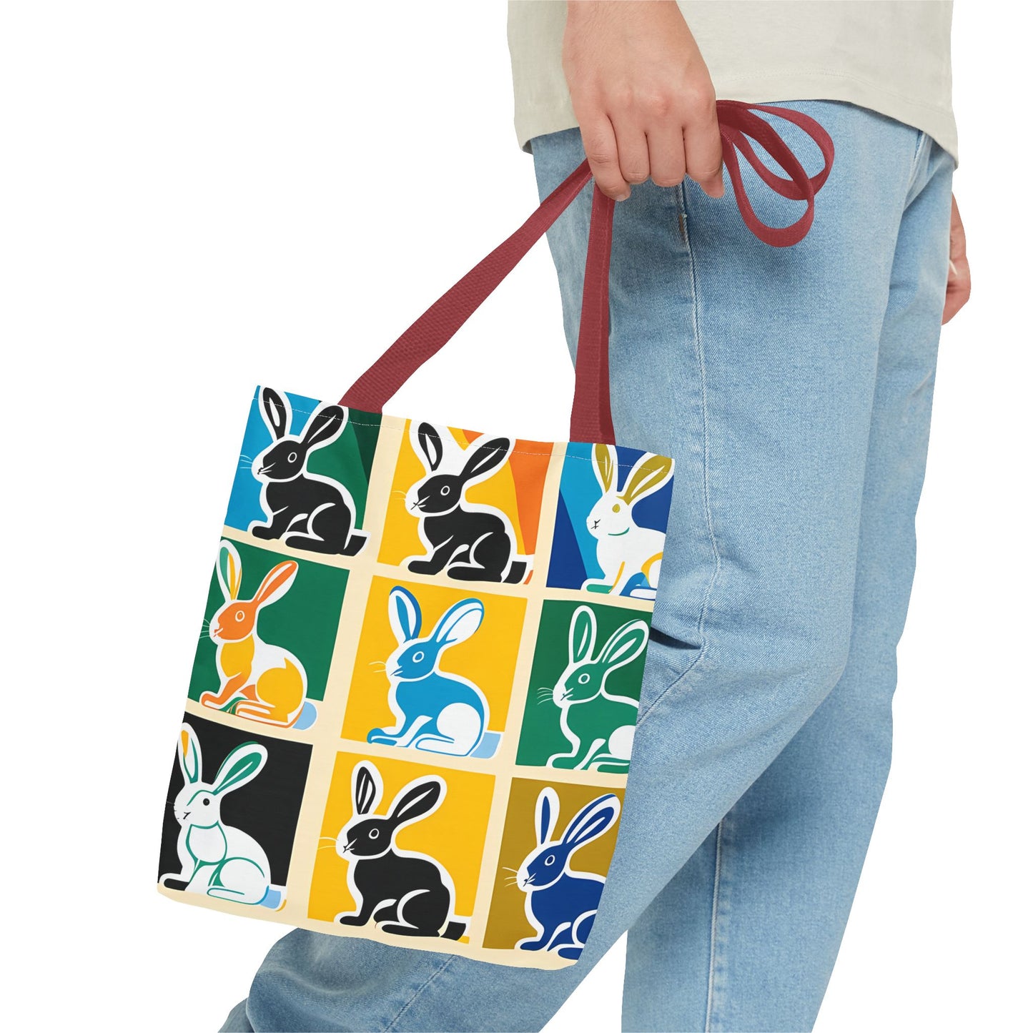 Rabbit Patchwork Tote Bag
