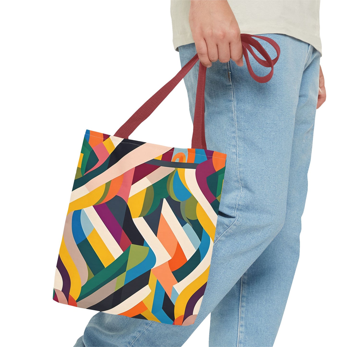 Abstract Ribbons Tote Bag