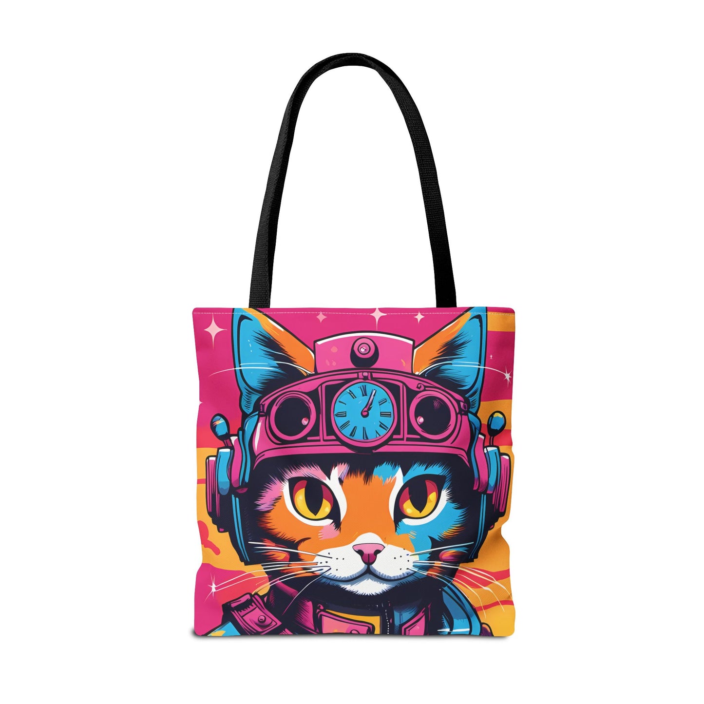 Futuristic Cat Tote Bag