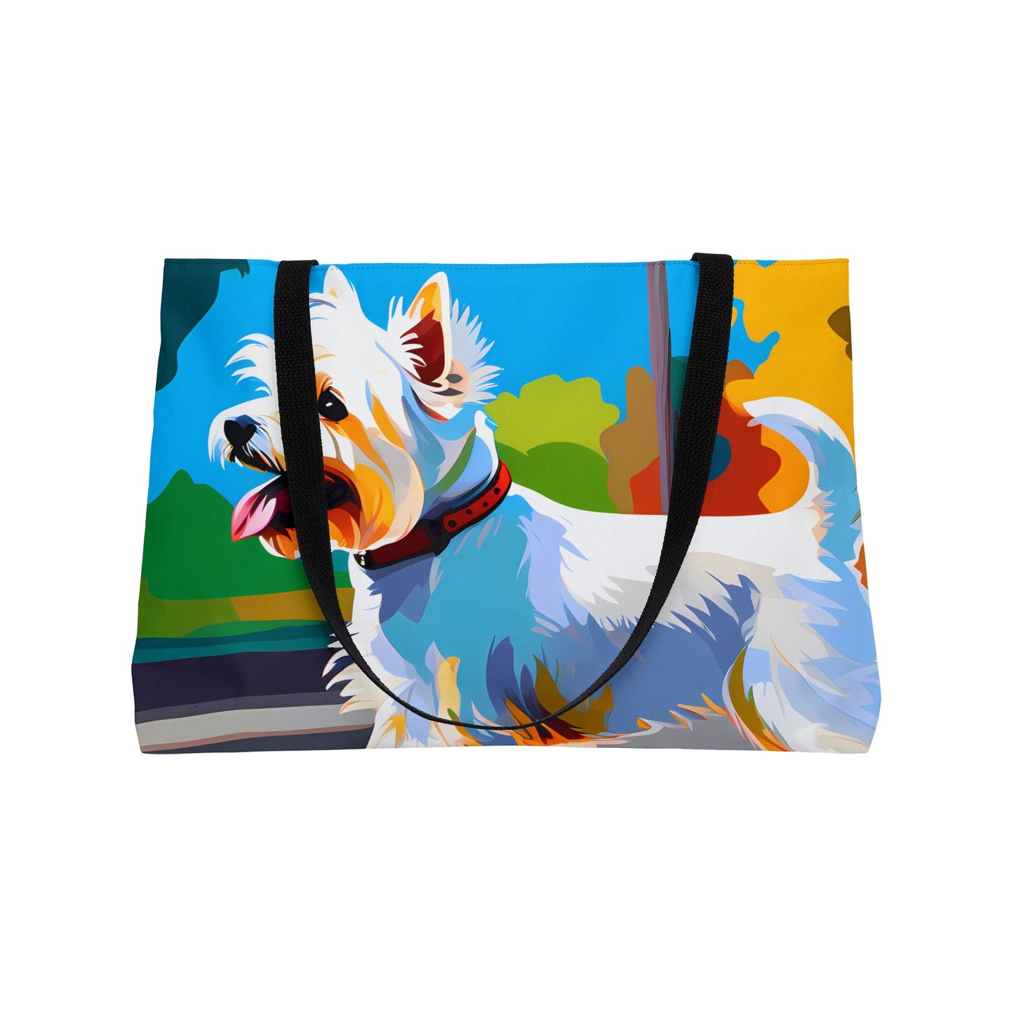 West Highland Terrier in a Park Tote Bag