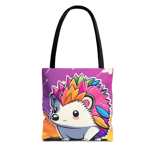 Rainbow Hedgehog Tote Bag