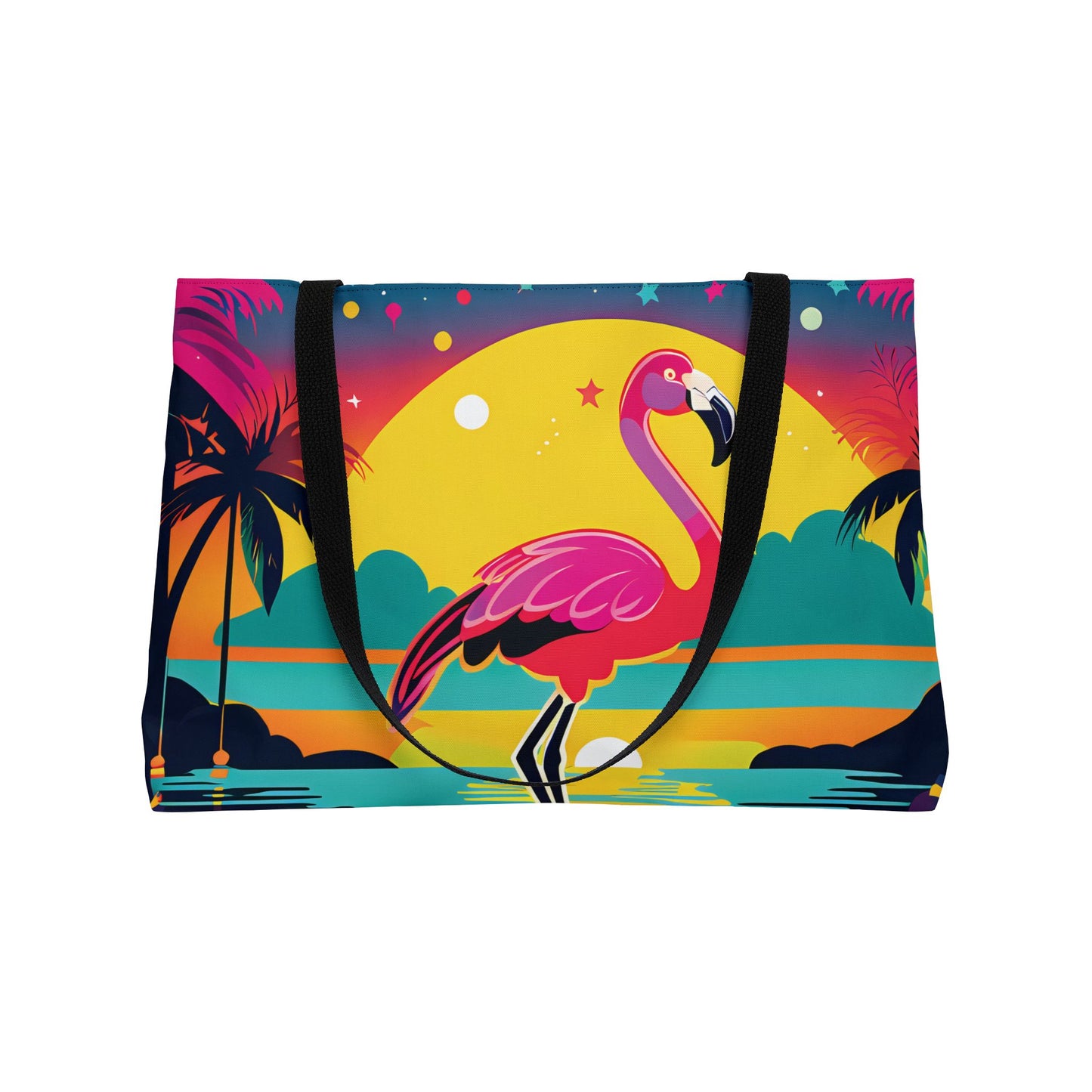 Sunset Tropical Flamingo Tote Bag