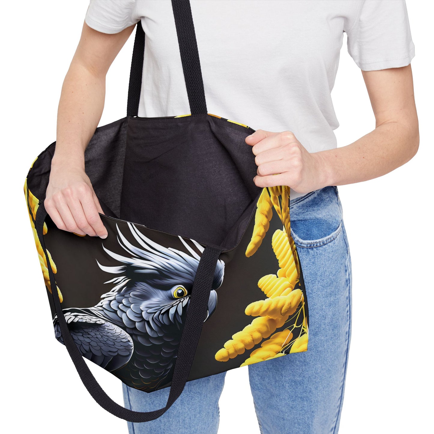Black Cockatoo Tote Bag